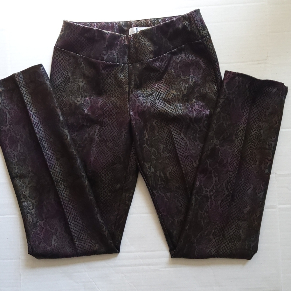 Lena Gabrielle Multicolor Snakeskin Shimmery Pants